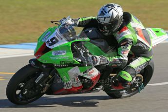 World © Octane Photographic Ltd. MCE Insurance British Superbike Championship (BSB) Test day – Donington Park, 14th March 2013. Chris Walker – Quattro Plant Kawasaki. Digital Ref : 0588lw1d4562