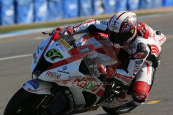 World © Octane Photographic Ltd. MCE Insurance British Superbike Championship (BSB) Test day – Donington Park, 14th March 2013. Shane Byrne – Rapid Solicitors Kawasaki. Digital Ref : 0588lw1d4689