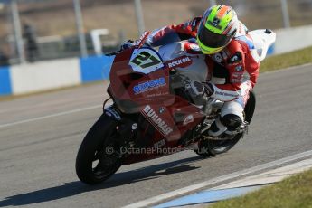 World © Octane Photographic Ltd. MCE Insurance British Superbike Championship (BSB) Test day – Donington Park, 14th March 2013. James Westmoreland – Buildbase BMW. Digital Ref : 0588lw1d4695