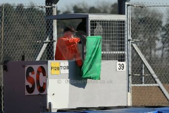 World © Octane Photographic Ltd. Motorpoint British Supersport Championship Test day – Donington Park, 14th March 2013. Green Flag. Digital Ref : 0589lw1d3887