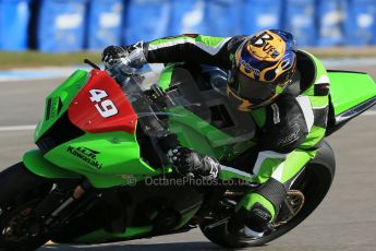 World © Octane Photographic Ltd. Pirelli National Superstock 1000 Championship Test day – Donington Park, 14th March 2013. Filip Backlund. Digital Ref : 0589lw1d4872
