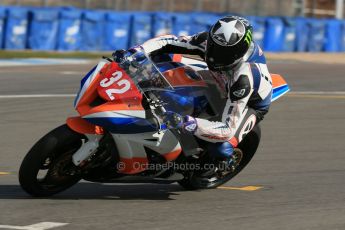 World © Octane Photographic Ltd. Pirelli National Superstock 1000 Championship Test day – Donington Park, 14th March 2013. Peter Ward. Digital Ref : 0589lw1d4985