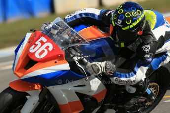 World © Octane Photographic Ltd. Pirelli National Superstock 1000 Championship Test day – Donington Park, 14th March 2013. James East. Digital Ref : 0589lw1d5030