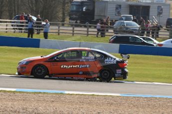 World © Octane Photographic Ltd. BTCC, Donington Park Saturday 20th April 2013. Frank Wrathall - Dynojet - Toyota Avensis. Digital Ref :