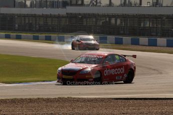 World © Octane Photographic Ltd. BTCC, Donington Park Saturday 20th April 2013. James Cole - RCIB Insurance Racing - Vauxhall Insignia and Frank Wrathall - Dynojet - Toyota Avensis. Digital Ref :
