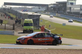 World © Octane Photographic Ltd. BTCC, Donington Park Saturday 20th April 2013. Frank Wrathall - Dynojet - Toyota Avensis. Digital Ref :