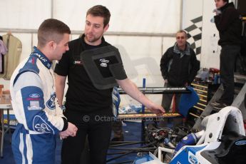 World © Octane Photographic Ltd. Formula Ford, Donington Park Sunday 21st April 2013. Enigma Motorsport – Mygale M12SJ/Scholar – George Blundell. Digital Ref :