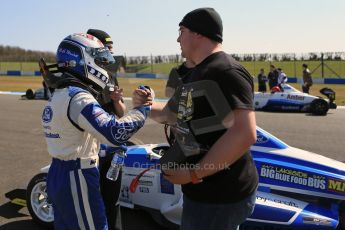 World © Octane Photographic Ltd. Formula Ford, Donington Park Saturday 20th April 2013. Enigma Motorsport – Mygale M12SJ/Scholar – George Blundell. Digital Ref :