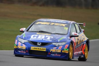World © Octane Photographic Ltd. Thursday 21st March 2013. Dunlop MSA British Touring Car Championship (BTCC) Media Day – Donington Park. Andrew Jordan – Pirtek Racing – Honda Civic. Digital Ref : 0603cj7d0015