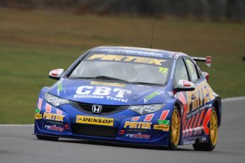 World © Octane Photographic Ltd. Thursday 21st March 2013. Dunlop MSA British Touring Car Championship  (BTCC) Media Day – Donington Park. Andrew Jordan – Pirtek Racing – Honda Civic. Digital Ref : 0603cj7d0015