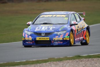 World © Octane Photographic Ltd. Thursday 21st March 2013. Dunlop MSA British Touring Car Championship (BTCC) Media Day – Donington Park. Andrew Jordan – Pirtek Racing – Honda Civic. Digital Ref : 0603cj7d0061