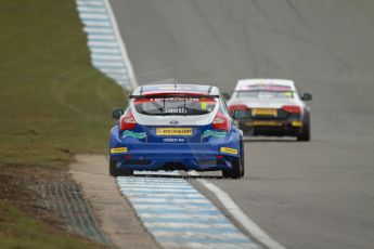 World © Octane Photographic Ltd. Thursday 21st March 2013. Dunlop MSA British Touring Car Championship  (BTCC) Media Day – Donington Park. Aron Smith – Airwaves Racing – Ford Focus ST and Will Bratt – Audi A4. Digital Ref : 0603cj7d0125