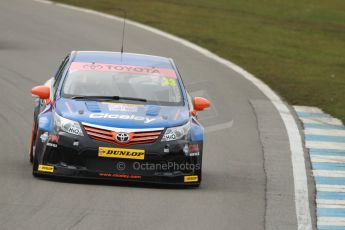 World © Octane Photographic Ltd. Thursday 21st March 2013. Dunlop MSA British Touring Car Championship (BTCC) Media Day – Donington Park. Adam Morgan – Ciceley Racing – Toyota Avensis. Digital Ref : 0603cj7d0196