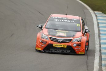 World © Octane Photographic Ltd. Thursday 21st March 2013. Dunlop MSA British Touring Car Championship  (BTCC) Media Day – Donington Park. Frank Wrathall – Dynojet – Toyota Avensis. Digital Ref : 0603cj7d0200