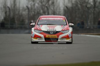 World © Octane Photographic Ltd. Thursday 21st March 2013. Dunlop MSA British Touring Car Championship (BTCC) Media Day – Donington Park. Gordon Sheddon – Honda Yuasa Racing – Honda Civic. Digital Ref : 0603cj7d0237