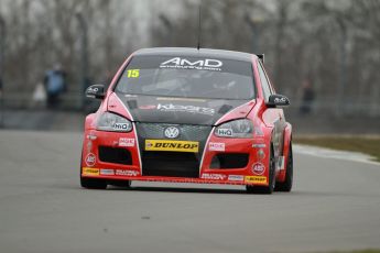 World © Octane Photographic Ltd. Thursday 21st March 2013. Dunlop MSA British Touring Car Championship (BTCC) Media Day – Donington Park. James Kaye – AmD Tuning – Volkswagen Golf. Digital Ref : 0603cj7d0271