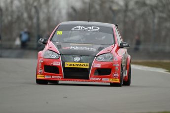 World © Octane Photographic Ltd. Thursday 21st March 2013. Dunlop MSA British Touring Car Championship  (BTCC) Media Day – Donington Park. James Kaye – AmD Tuning – Volkswagen Golf. Digital Ref : 0603cj7d0271