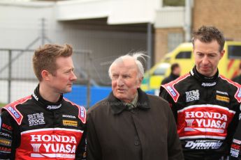 World © Octane Photographic Ltd. Thursday 21st March 2013. Dunlop MSA British Touring Car Championship  (BTCC) Media Day – Donington Park. Gordon Sheddon and Matt Neal – Honda Yuasa Racing – Honda Civic. Digital Ref :