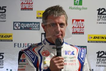 World © Octane Photographic Ltd. Thursday 21st March 2013. Dunlop MSA British Touring Car Championship  (BTCC) Media Day – Donington Park. Jason Plato – MG KX Momentum Racing – MG6 GT. Digital Ref : 0601cj7d0539