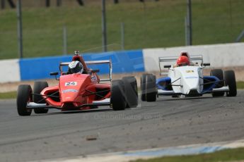 World © Octane Photographic Ltd. Formula Ford, Donington Park practice Thursday 18th April 2013. Jamun Racing – Mygale M12SJ/Scholar – Luke Williams and SWB Motorsport – Sinter LA12/Scholar – Fred Martin-Dye. Digital Ref :