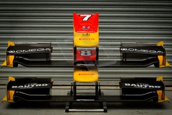 World © Octane Photographic Ltd. GP3 Testing - Thursday 27th June 2013 Dallara GP3/13 - Silverstone Circuit. Racing Engineering spare nosecones. Digital ref : 0723ce1d6014