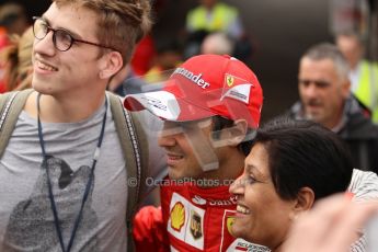 World © Octane Photographic Ltd. GP2 British GP, Silverstone, Thursday 27th June 2013. Felipe Massa - Scuderia Ferrari - Shell Towcester Pit Stop. Digital Ref : 0723lw1d9800