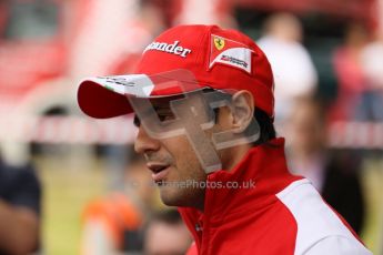 World © Octane Photographic Ltd. GP2 British GP, Silverstone, Thursday 27th June 2013. Felipe Massa - Scuderia Ferrari - Shell Towcester Pit Stop. Digital Ref : 0723lw1d9807