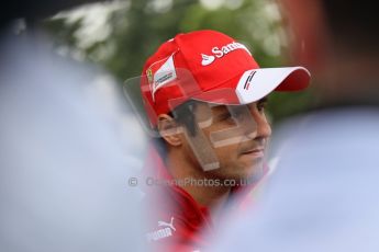 World © Octane Photographic Ltd. GP2 British GP, Silverstone, Thursday 27th June 2013. Felipe Massa - Scuderia Ferrari - Shell Towcester Pit Stop. Digital Ref : 0723lw1d9812