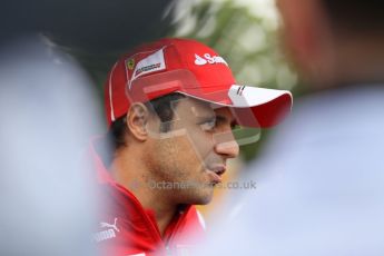 World © Octane Photographic Ltd. GP2 British GP, Silverstone, Thursday 27th June 2013. Felipe Massa - Scuderia Ferrari - Shell Towcester Pit Stop. Digital Ref : 0723lw1d9820