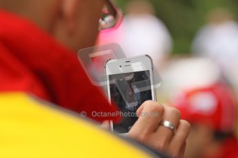 World © Octane Photographic Ltd. GP2 British GP, Silverstone, Thursday 27th June 2013. Felipe Massa - Scuderia Ferrari - Shell Towcester Pit Stop. Digital Ref : 0723lw1d9824