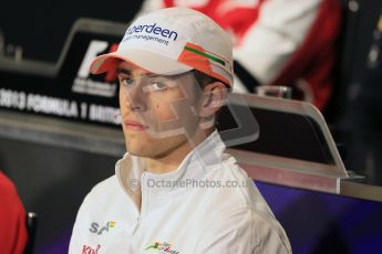 World © Octane Photographic Ltd. F1 British GP - Silverstone, Thrusday 27th June 2013. Sahara Force India - Paul di Resta. Digital Ref : 0723lw7dx0012