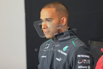 World © Octane Photographic Ltd. F1 British GP - Silverstone, Thrusday 27th June 2013. Mercedes AMG Petronas – Lewis Hamilton. Digital Ref : 0723lw7dx0111