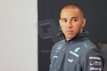 World © Octane Photographic Ltd. F1 British GP - Silverstone, Thursday 27th June 2013. Mercedes AMG Petronas – Lewis Hamilton. Digital Ref : 0723lw7dx0140
