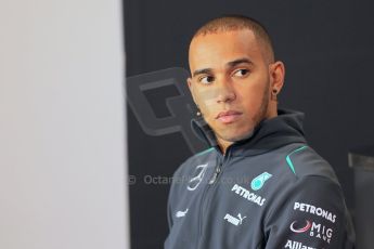 World © Octane Photographic Ltd. F1 British GP - Silverstone, Thursday 27th June 2013. Mercedes AMG Petronas – Lewis Hamilton. Digital Ref : 0723lw7dx0213