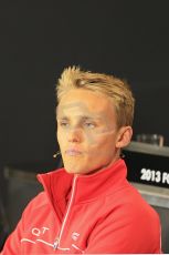 World © Octane Photographic Ltd. F1 British GP - Silverstone, Thursday 27th June 2013. Marussia F1 Team - Max Chilton. Digital Ref : 0723lw7dx0239