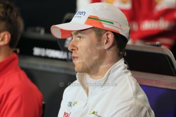 World © Octane Photographic Ltd. F1 British GP - Silverstone, Thursday 27th June 2013. Sahara Force India - Paul di Resta. Digital Ref : 0723lw7dx0305