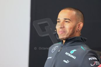 World © Octane Photographic Ltd. F1 British GP - Silverstone, Thursday 27th June 2013. Mercedes AMG Petronas – Lewis Hamilton. Digital Ref : 0723lw7dx0355