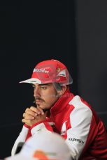World © Octane Photographic Ltd. F1 British GP - Silverstone, Thrusday 27th June 2013. Scuderia Ferrari - Fernando Alonso. Digital Ref : 0723lw7dx9883
