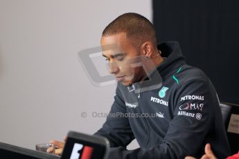 World © Octane Photographic Ltd. F1 British GP - Silverstone, Thrusday 27th June 2013. Mercedes AMG Petronas – Lewis Hamilton. Digital Ref : 0723lw7dx9899
