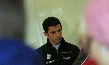 World © Octane Photographic Ltd./Carl Jones. Caterham F1 Team with Alexander Rossi demos at Silverstone, 20th October 2013. Digital Ref : 0845cj7d0002