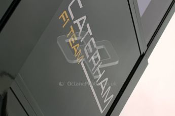 World © Octane Photographic Ltd./Carl Jones. Caterham F1 Team with Alexander Rossi demos at Silverstone, 19th October 2013. Digital Ref : 0845cj7d0026