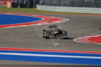 World © Octane Photographic Ltd. F1 USA GP - Austin, Texas, Circuit of the Americas (COTA), Friday 15th November 2013 - Practice 1. Lotus F1 Team E21 – Heikki Kovalainen. Digital Ref : 0853lw1d2928