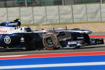 World © Octane Photographic Ltd. F1 USA GP - Austin, Texas, Circuit of the Americas (COTA), Friday 15th November 2013 - Practice 1. Williams FW35 - Valtteri Bottas. Digital Ref : 0853lw1d2972