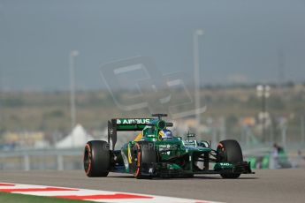 World © Octane Photographic Ltd. F1 USA GP - Austin, Texas, Circuit of the Americas (COTA), Friday 15th November 2013 - Practice 1. Caterham F1 Team CT03 - Charles Pic. Digital Ref : 0853lw1d3327