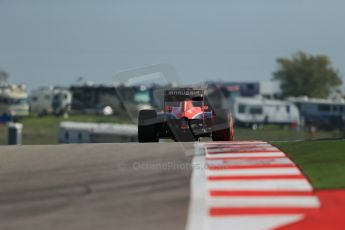World © Octane Photographic Ltd. F1 USA GP - Austin, Texas, Circuit of the Americas (COTA), Friday 15th November 2013 - Practice 1. Marussia F1 Team MR02 - Rodolfo Gonzalez. Digital Ref : 0853lw1d3520