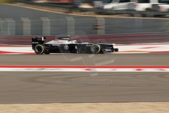 World © Octane Photographic Ltd. F1 USA GP, Austin, Texas, Circuit of the Americas (COTA), Friday 15th November 2013 - Practice 2. Williams FW35 - Valtteri Bottas. Digital Ref : 0854lw1d1747