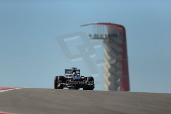 World © Octane Photographic Ltd. F1 USA GP, Austin, Texas, Circuit of the Americas (COTA), Friday 15th November 2013 - Practice 2. Sauber C32 - Nico Hulkenberg. Digital Ref : 0854lw1d3709