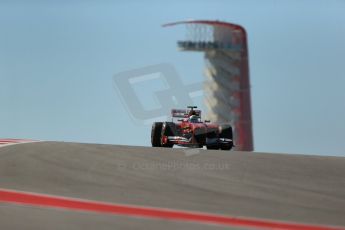 World © Octane Photographic Ltd. F1 USA GP, Austin, Texas, Circuit of the Americas (COTA), Friday 15th November 2013 - Practice 2. Scuderia Ferrari F138 - Felipe Massa. Digital Ref : 0854lw1d3883