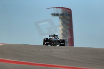 World © Octane Photographic Ltd. F1 USA GP, Austin, Texas, Circuit of the Americas (COTA), Friday 15th November 2013 - Practice 2. Sauber C32 - Esteban Gutierrez. Digital Ref : 0854lw1d3902