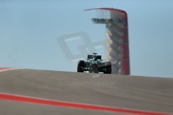 World © Octane Photographic Ltd. F1 USA GP, Austin, Texas, Circuit of the Americas (COTA), Friday 15th November 2013 - Practice 2. Caterham F1 Team CT03 - Charles Pic. Digital Ref : 0854lw1d3929